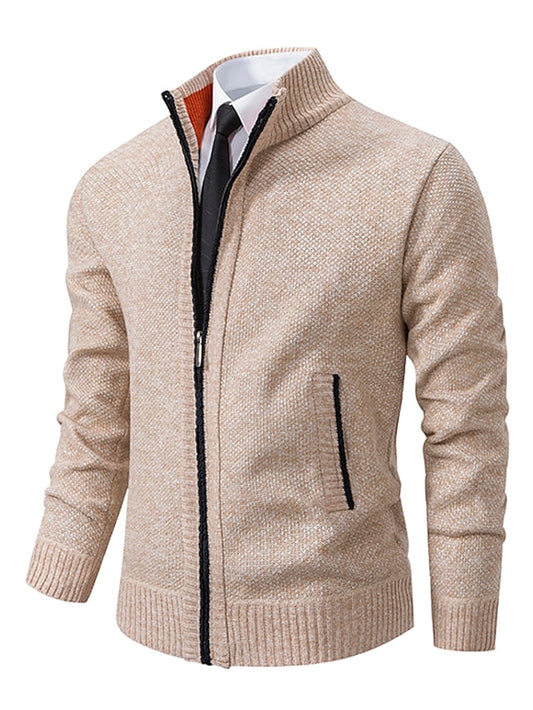 Theodor Herrtröja – Stylish Knitted Zipper in Italian Design