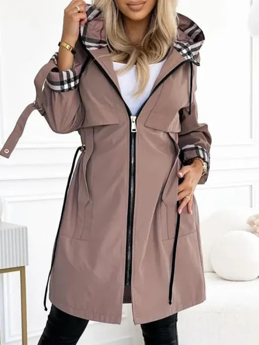 Luxelle Women's Cape with Hood – Elegant Everyday Layer for Winter
