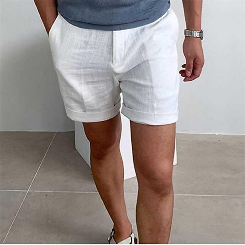 Leon | Classic linen shorts for men