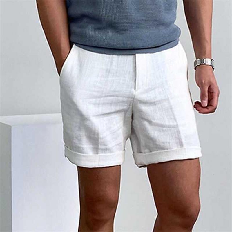 Leon | Classic linen shorts for men