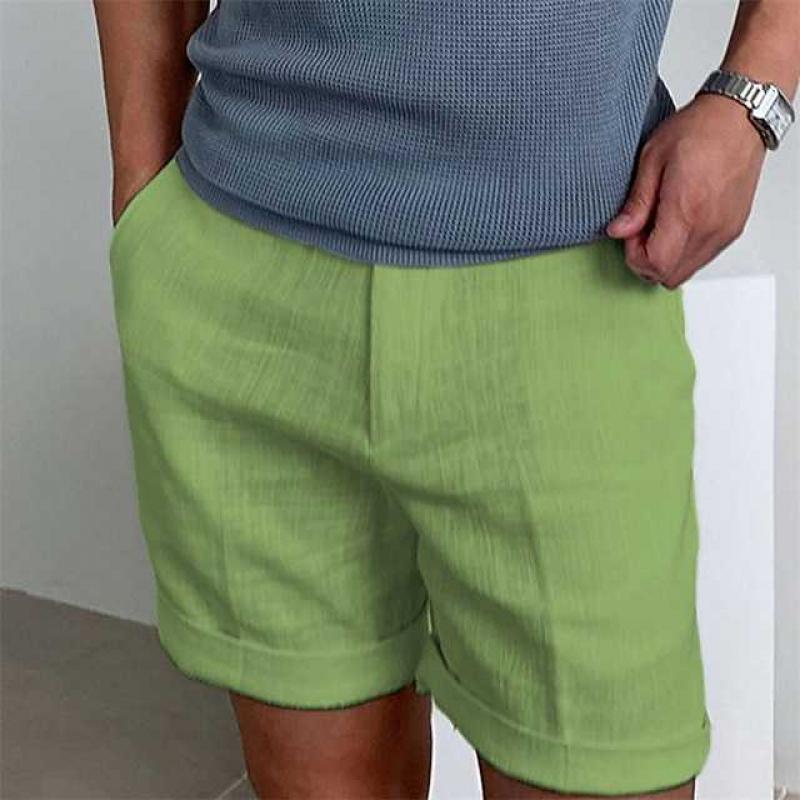 Leon | Classic linen shorts for men