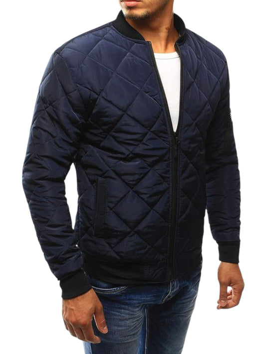 Noxford™ | Quiltad Herr Bomberjacka | Lättvadderad &amp; Vindtät Tunn Jacka För Vardag och Outdoor