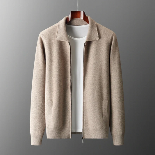 Men's Jacket for Layering – Full Zipper in Smart Casual Style