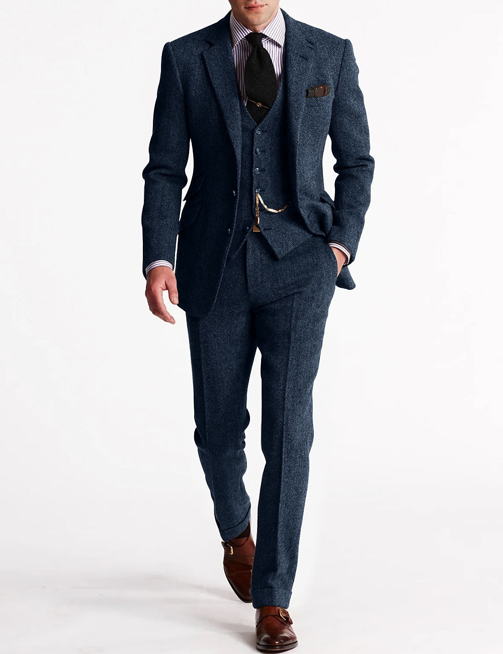 Odell | Men's Suit in Vintage Retro 3-piece Design