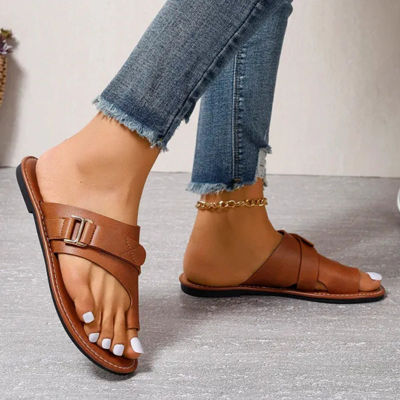 ALBA™ | Orthopedic Leather Sandals with Light Comfort