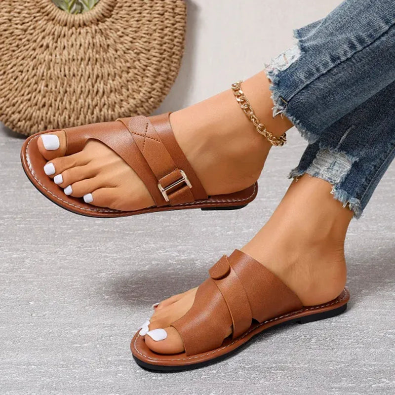 ALBA™ | Orthopedic Leather Sandals with Light Comfort