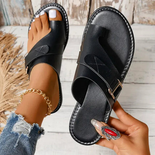 ALBA™ | Ortopediska Läder Sandaler med Lätt Komfort
