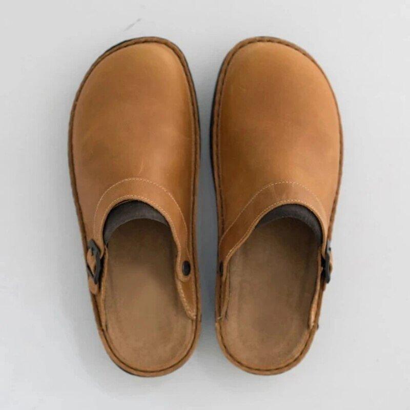 Torben™ | Ortopediska Slip-in Herrtofflor med Justerbar Rem för Inomhus & Utomhus