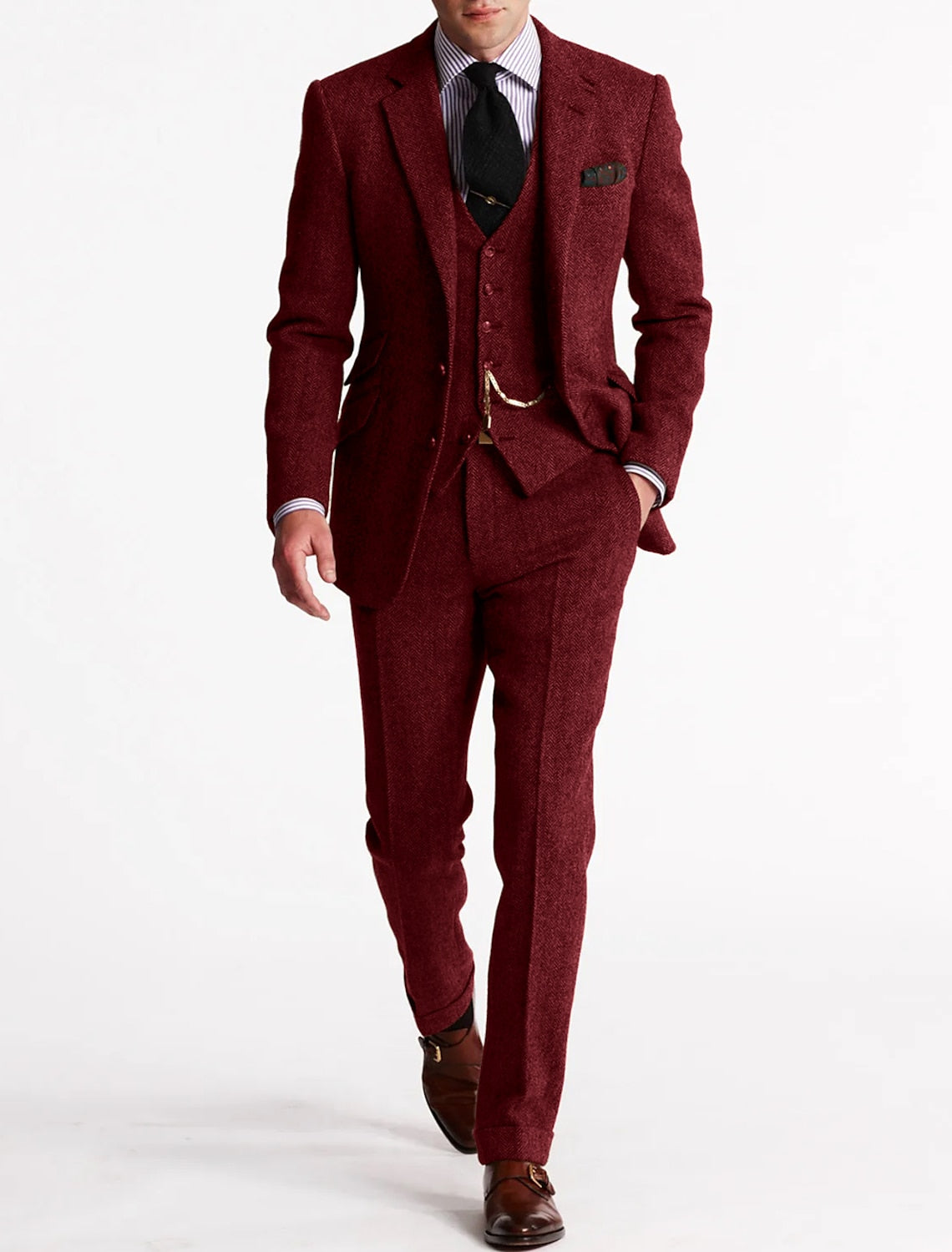 Odell | Men's Suit in Vintage Retro 3-piece Design