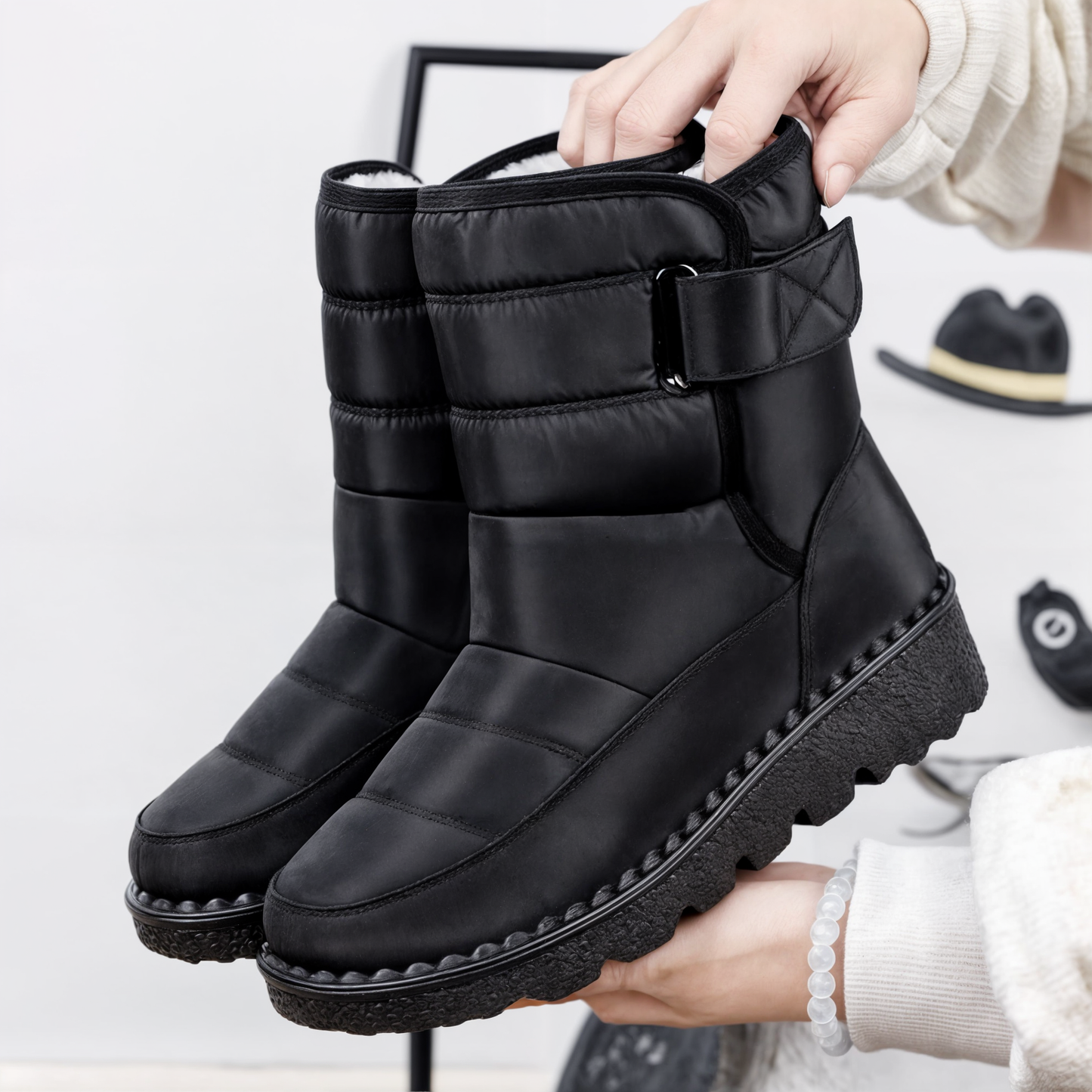 Norrskenberg™ | Non-slip Waterproof Snow Boots for Women | Winter-ready Comfort & Style