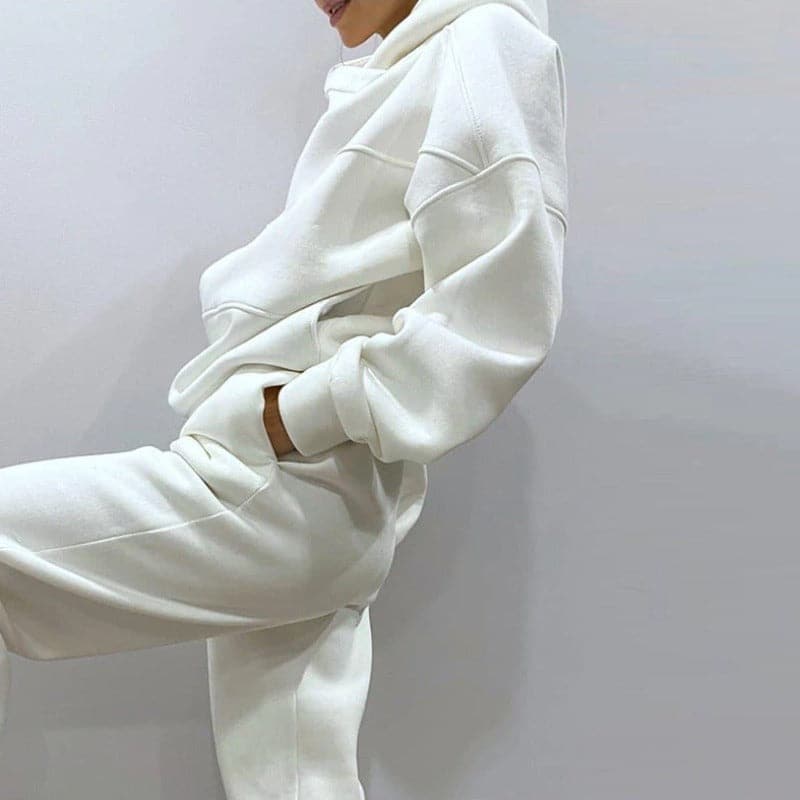 Marlinde – Oversize Bomulls Hoodie Loungeset för Damer