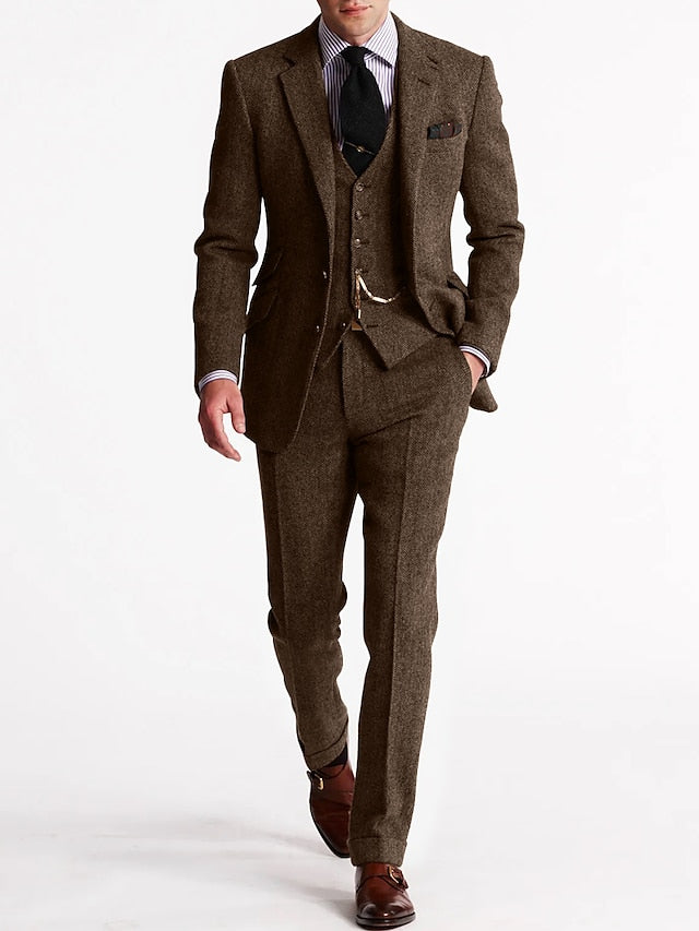 Odell | Men's Suit in Vintage Retro 3-piece Design